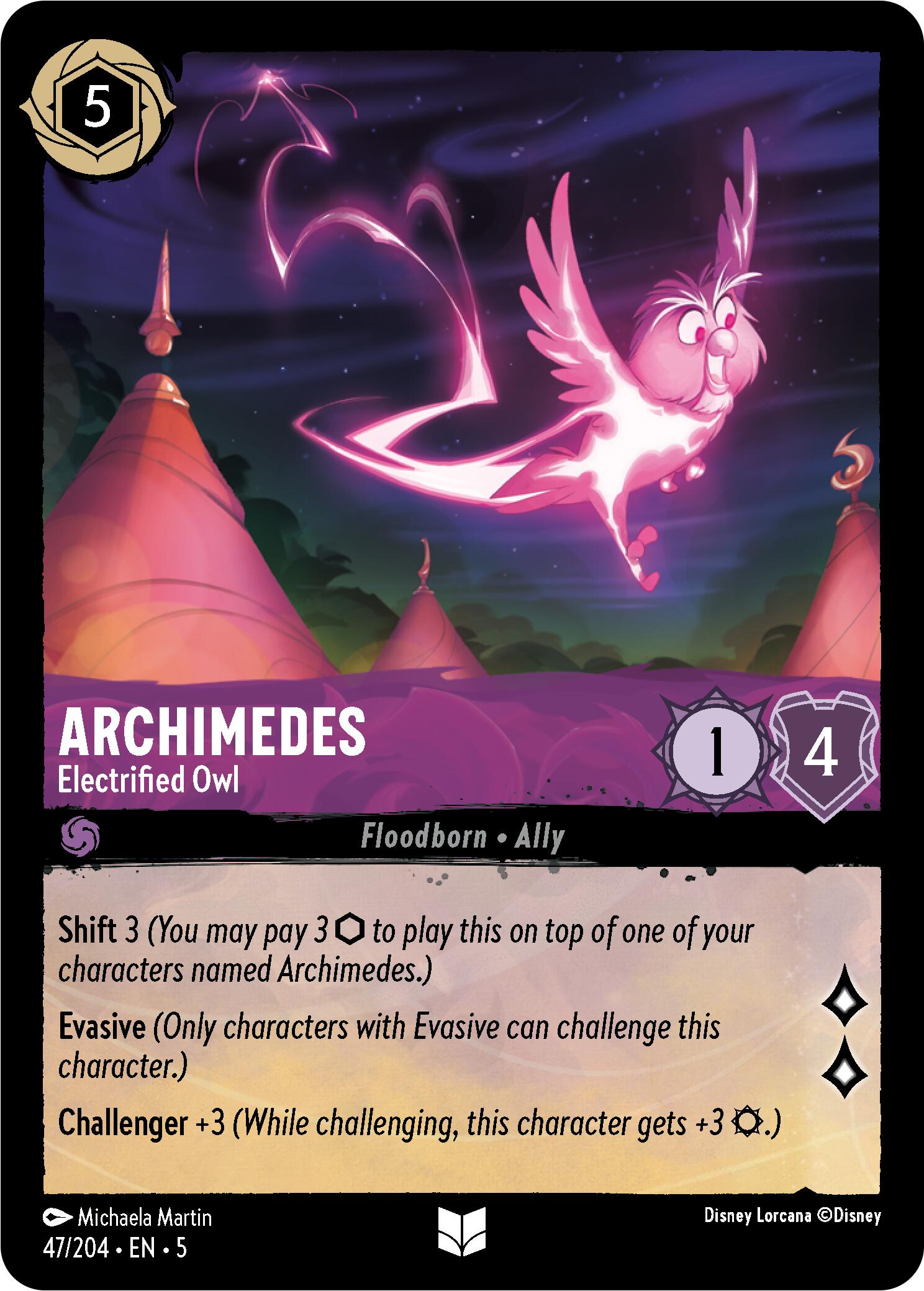 Archimedes - Electrified Owl (47/204) [Shimmering Skies] | L.A. Mood Comics and Games