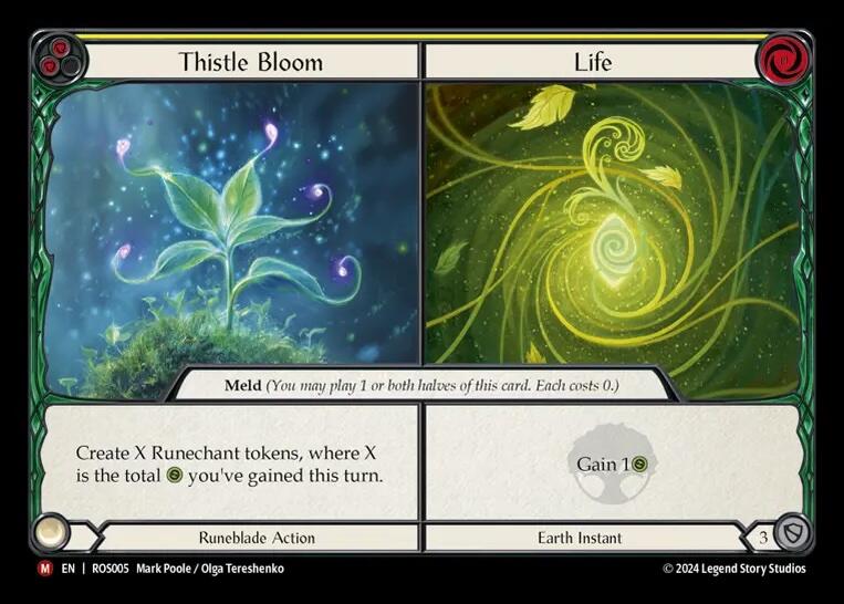 Thistle Bloom // Life [ROS005] (Rosetta)  Rainbow Foil | L.A. Mood Comics and Games