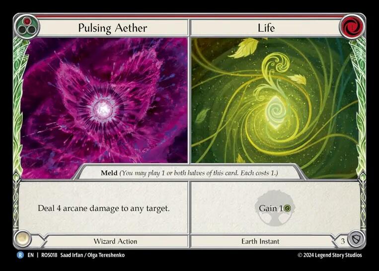 Pulsing Aether // Life [ROS018] (Rosetta)  Rainbow Foil | L.A. Mood Comics and Games