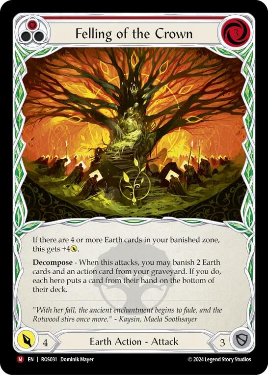 Felling of the Crown [ROS031] (Rosetta)  Rainbow Foil | L.A. Mood Comics and Games