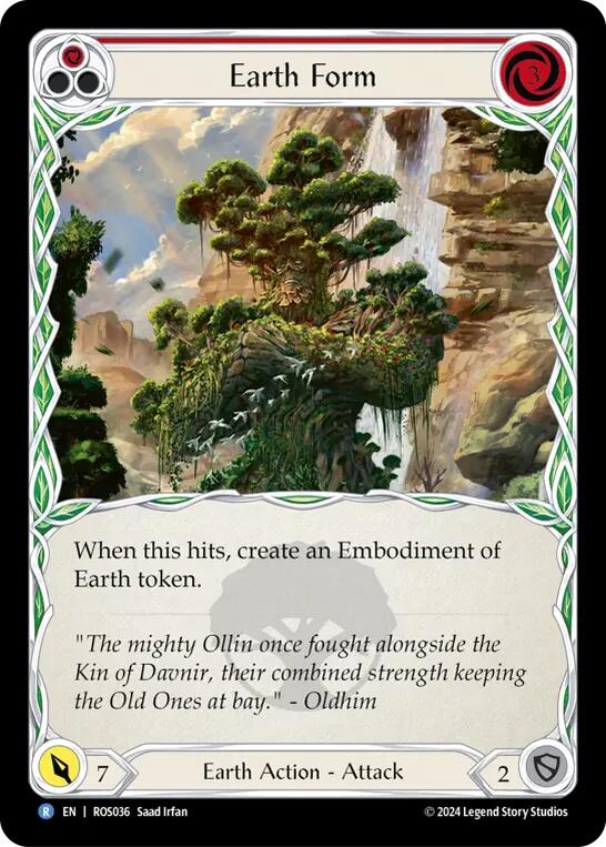 Earth Form (Red) [ROS036] (Rosetta)  Rainbow Foil | L.A. Mood Comics and Games