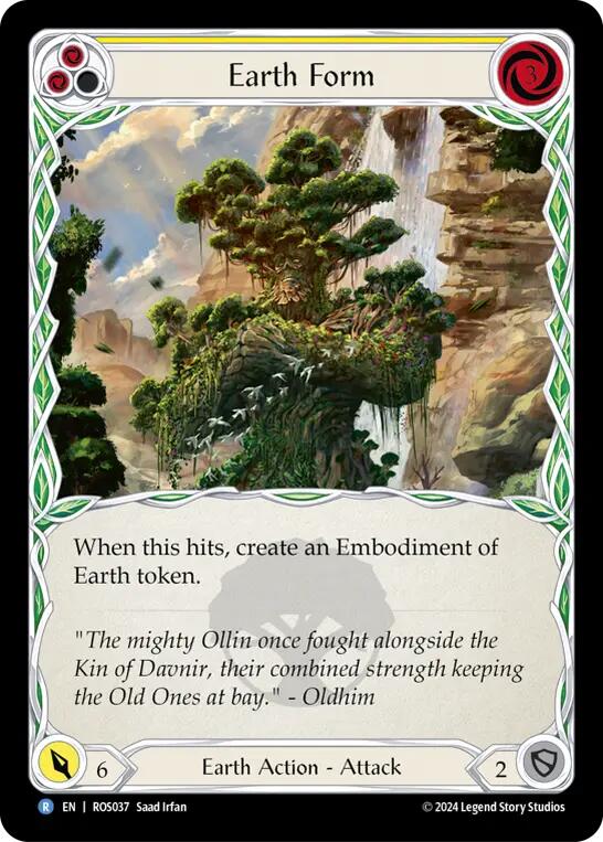 Earth Form (Yellow) [ROS037] (Rosetta)  Rainbow Foil | L.A. Mood Comics and Games