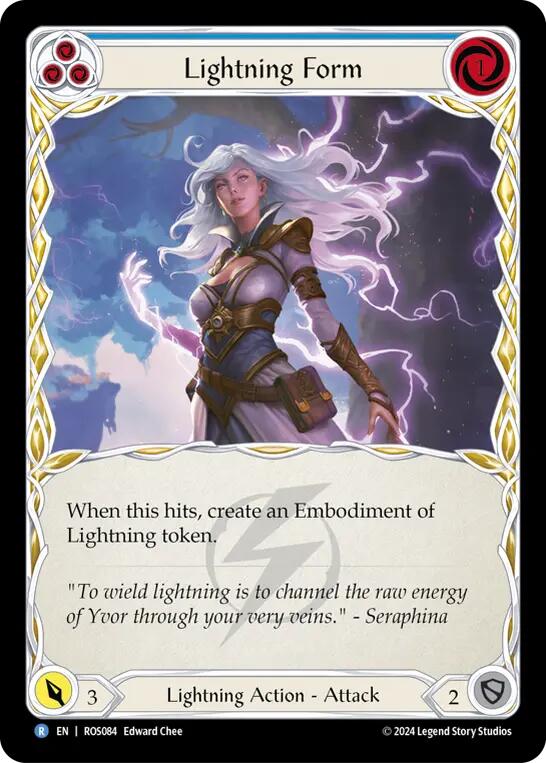 Lightning Form (Blue) [ROS084] (Rosetta)  Rainbow Foil | L.A. Mood Comics and Games