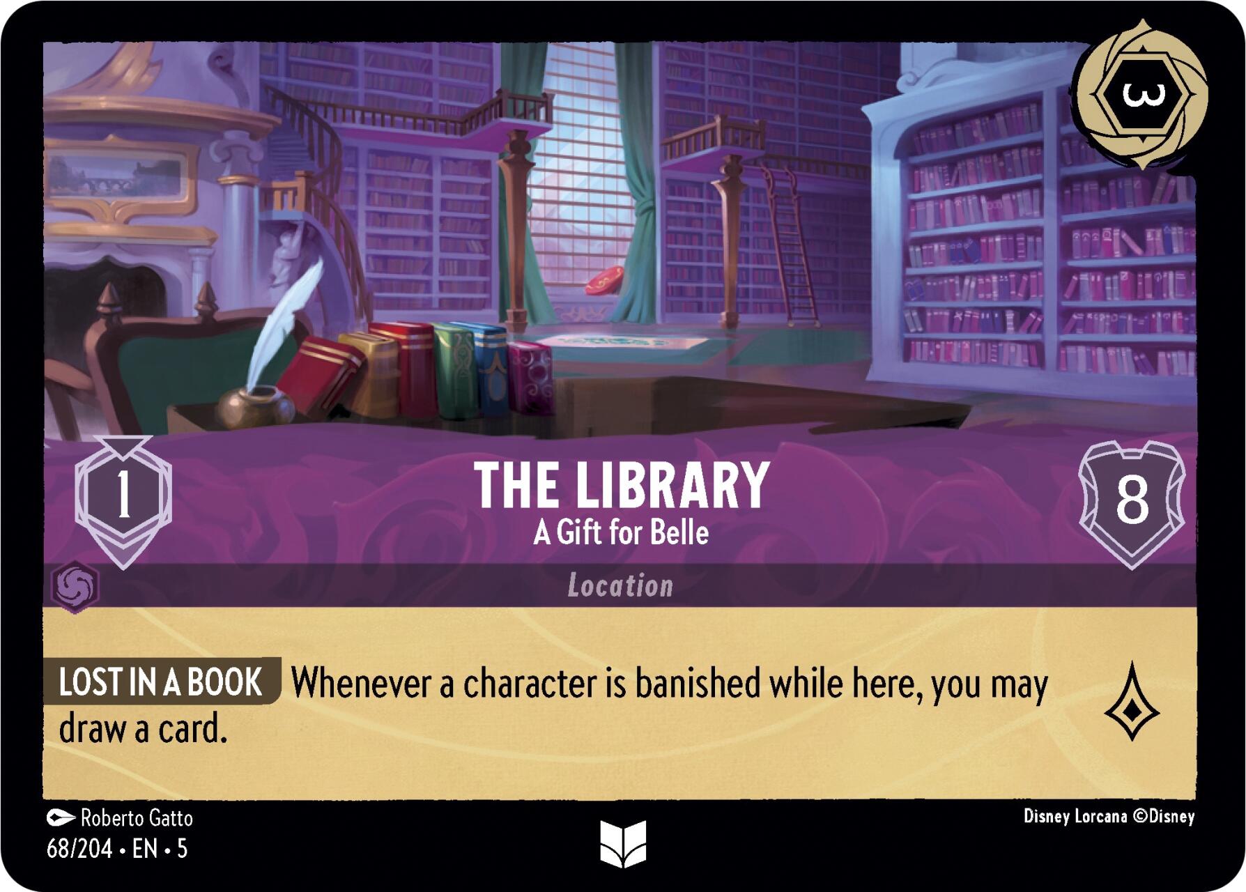 The Library - A Gift for Belle (68/204) [Shimmering Skies] | L.A. Mood Comics and Games