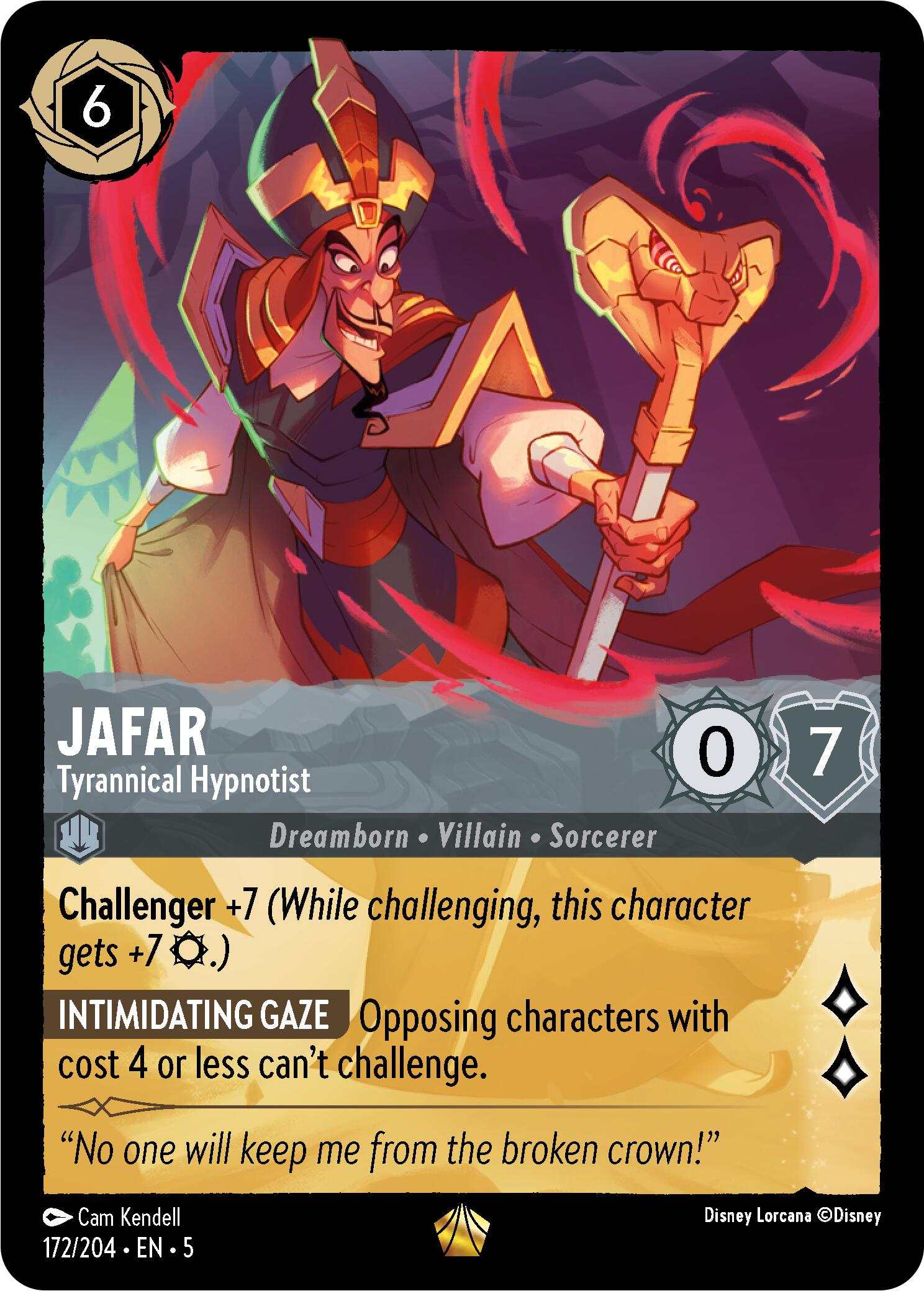 Jafar - Tyrannical Hypnotist (172/204) [Shimmering Skies] | L.A. Mood Comics and Games