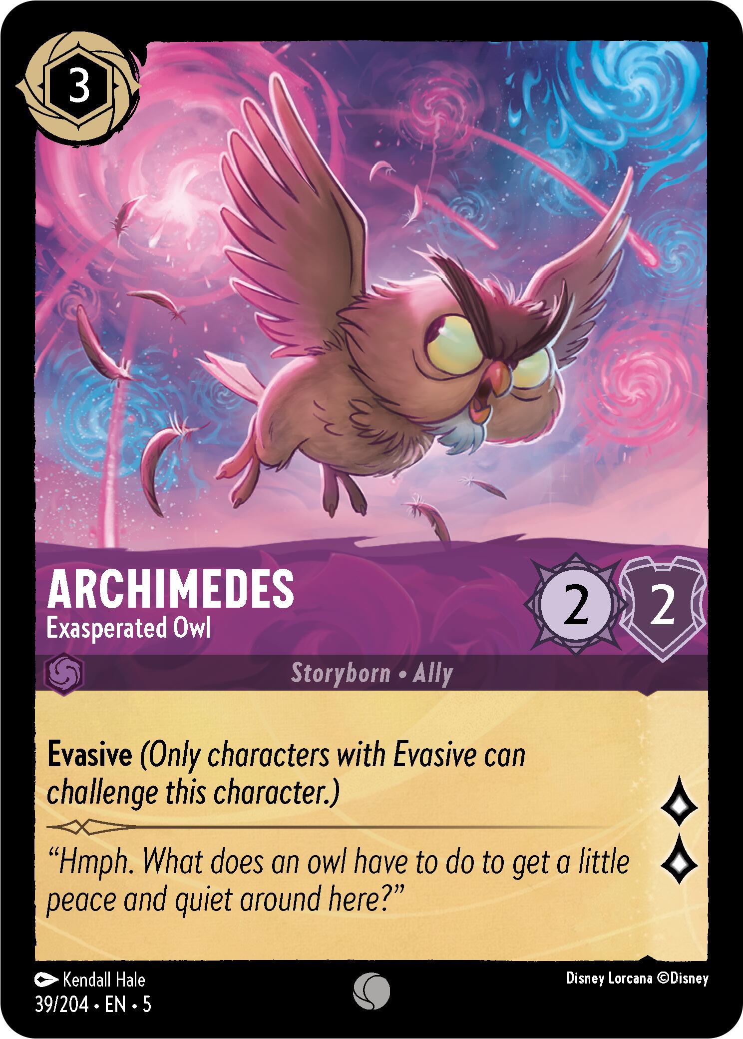 Archimedes - Exasperated Owl (39/204) [Shimmering Skies] | L.A. Mood Comics and Games