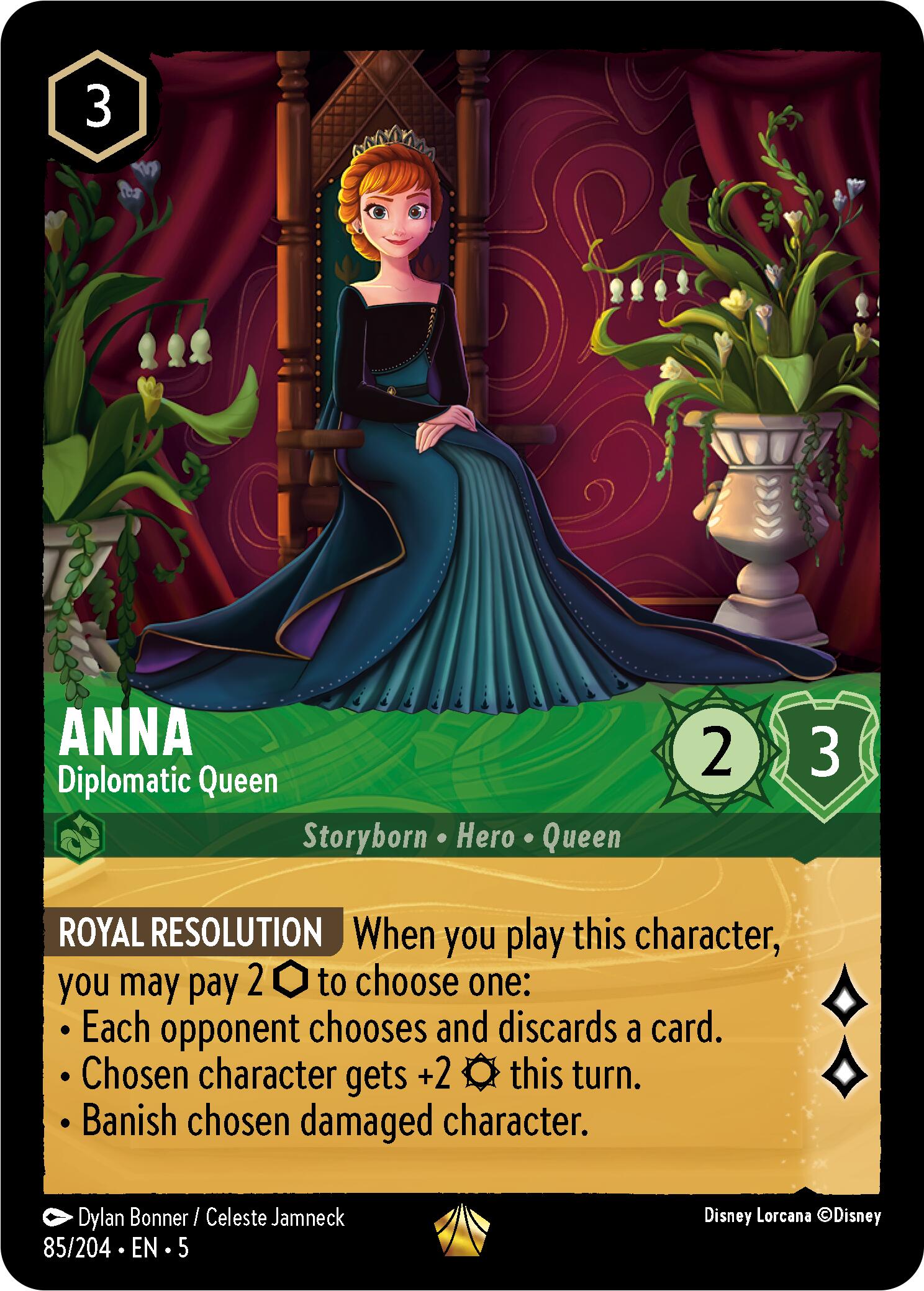 Anna - Diplomatic Queen (85/204) [Shimmering Skies] | L.A. Mood Comics and Games