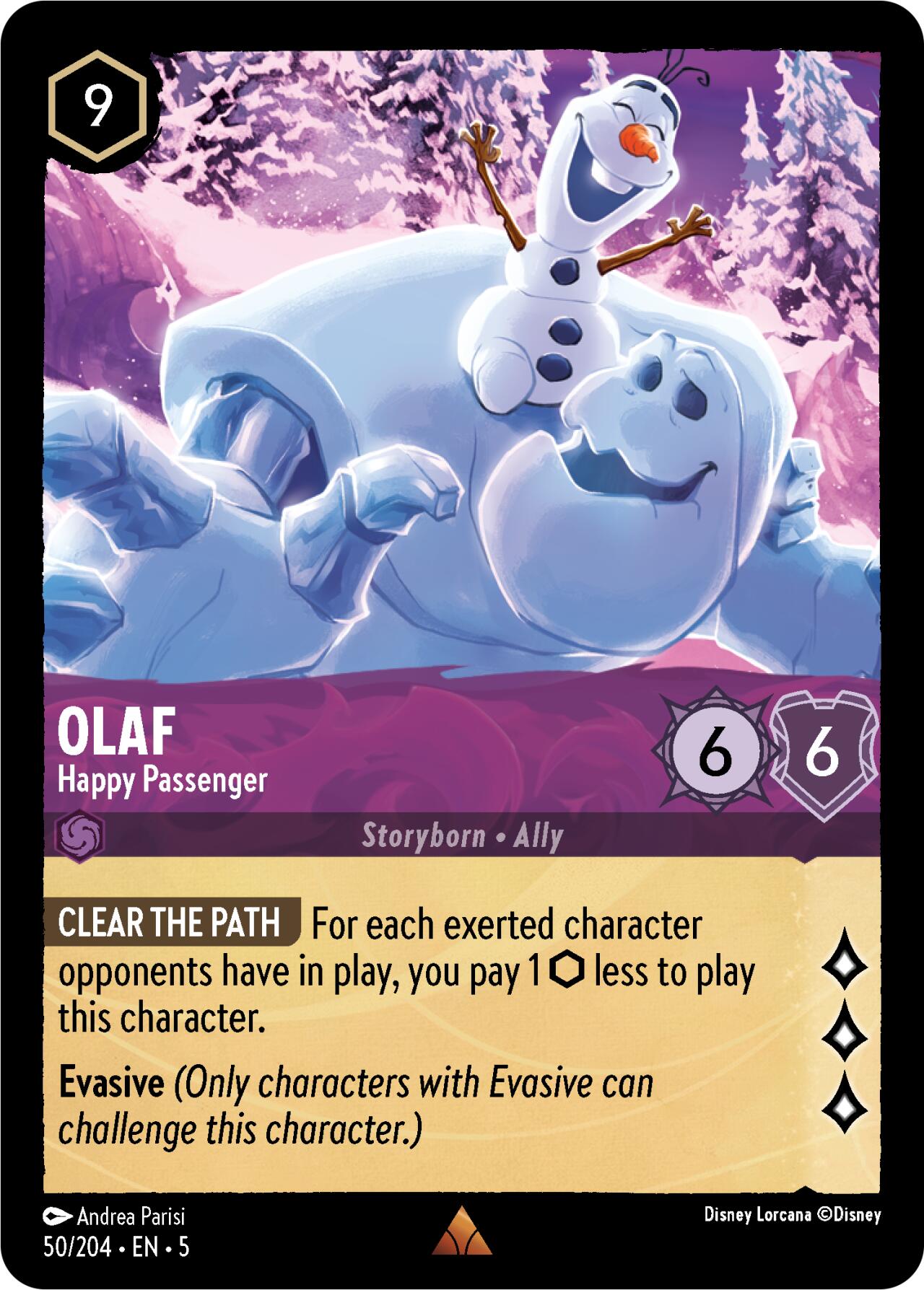 Olaf - Happy Passenger (50/204) [Shimmering Skies] | L.A. Mood Comics and Games