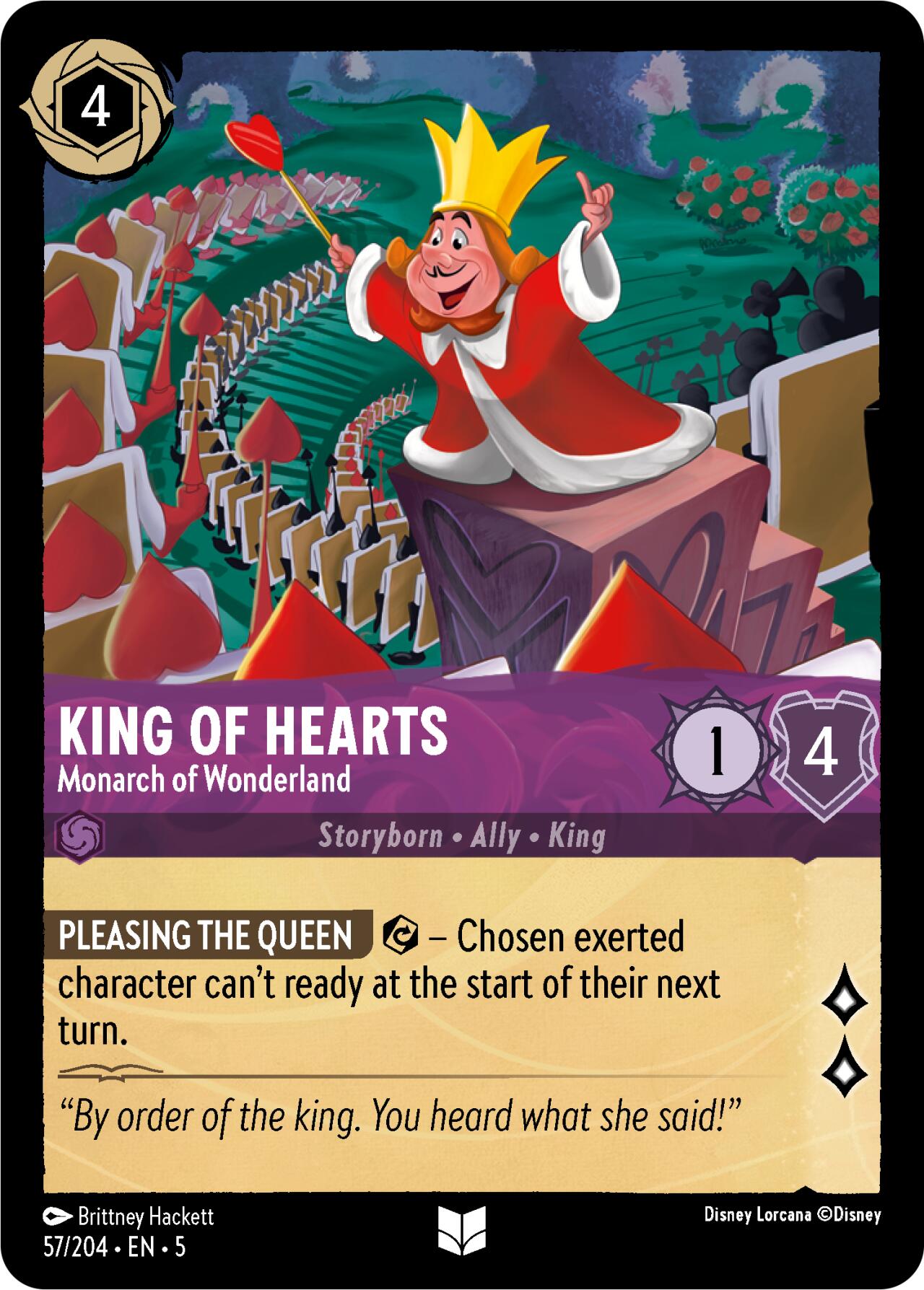 King of Hearts - Monarch of Wonderland (57/204) [Shimmering Skies] | L.A. Mood Comics and Games