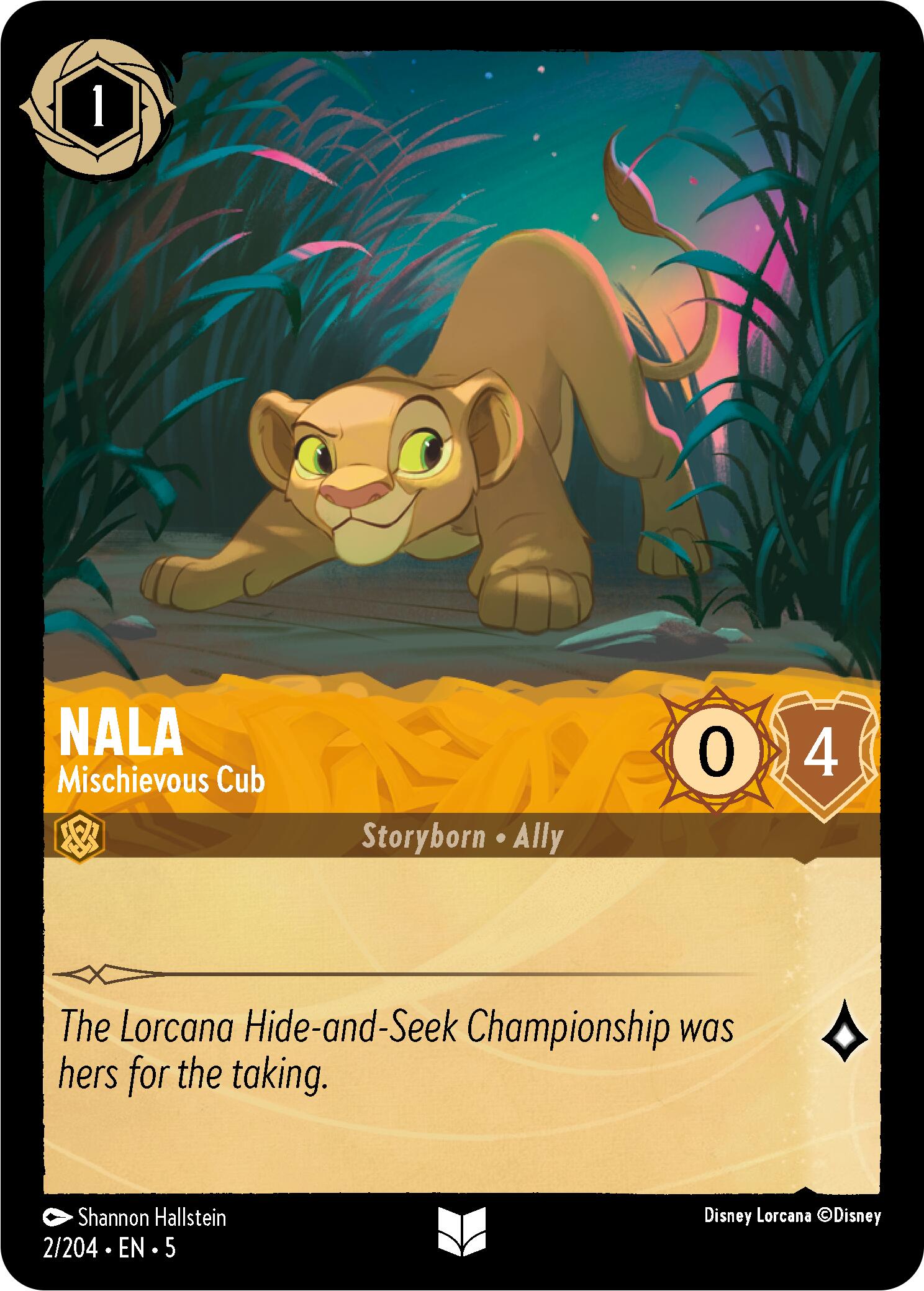 Nala - Mischievous Cub (2/204) [Shimmering Skies] | L.A. Mood Comics and Games