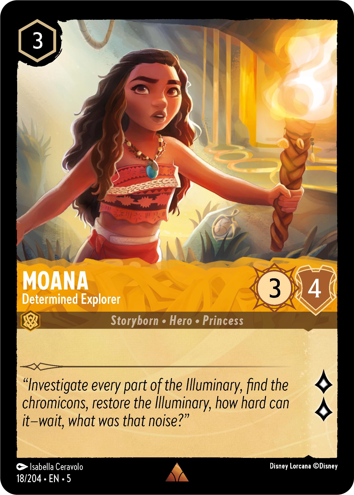 Moana - Determined Explorer (18/204) [Shimmering Skies] | L.A. Mood Comics and Games