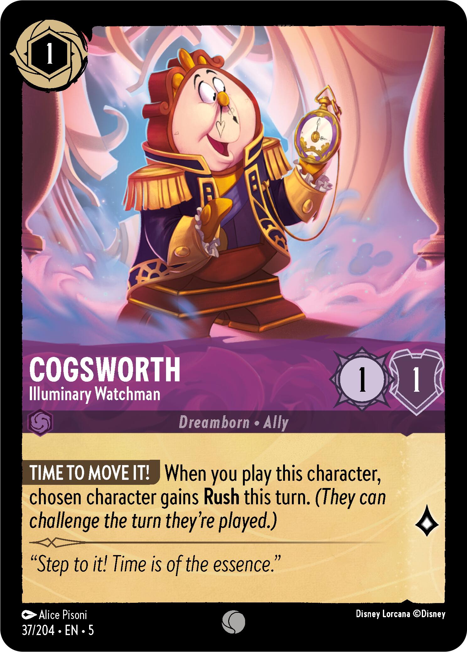Cogsworth - Illuminary Watchman (37/204) [Shimmering Skies] | L.A. Mood Comics and Games