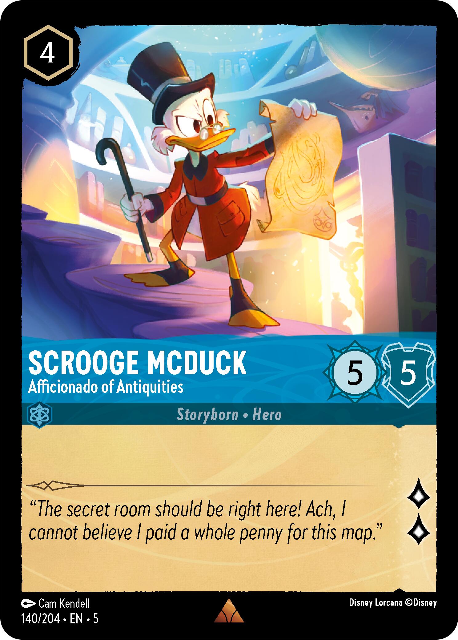 Scrooge McDuck - Afficionado of Antiquities (140/204) [Shimmering Skies] | L.A. Mood Comics and Games