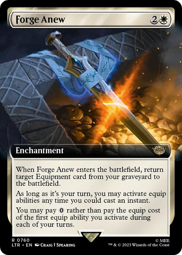 Forge Anew (Extended Art) (Surge Foil) [The Lord of the Rings: Tales of Middle-Earth] | L.A. Mood Comics and Games