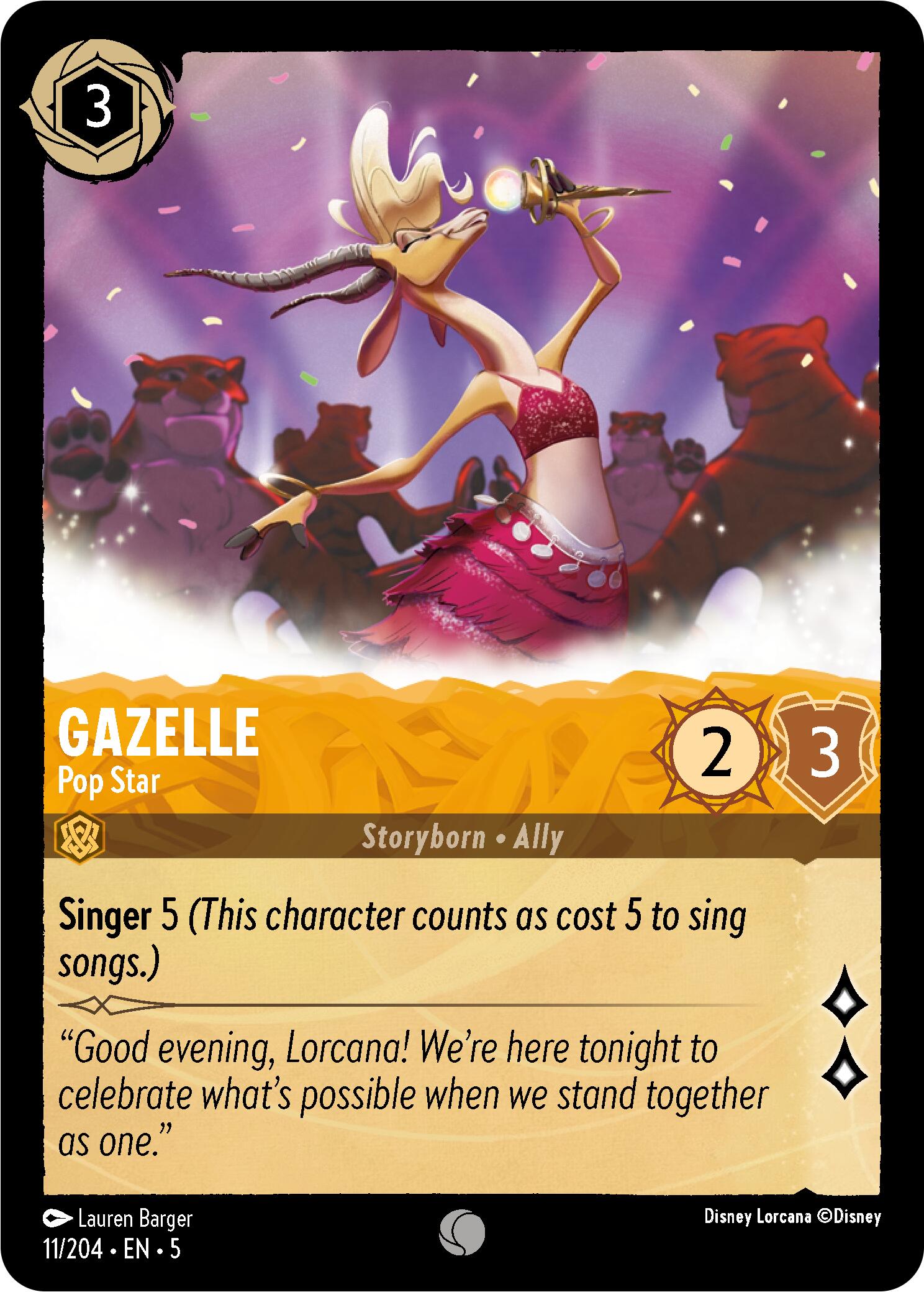 Gazelle - Pop Star (11/204) [Shimmering Skies] | L.A. Mood Comics and Games