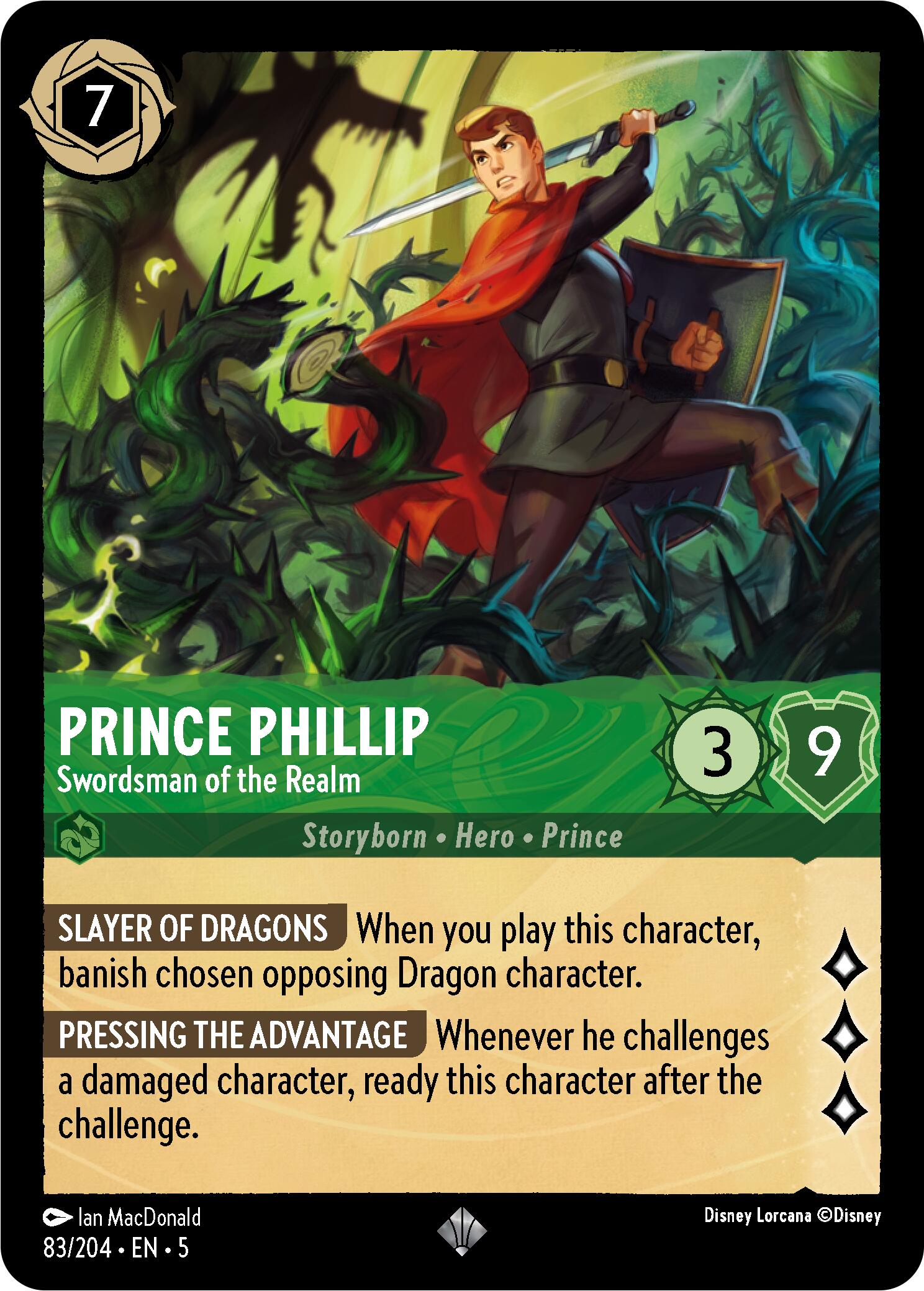 Prince Phillip - Swordsman of the Realm (83/204) [Shimmering Skies] | L.A. Mood Comics and Games