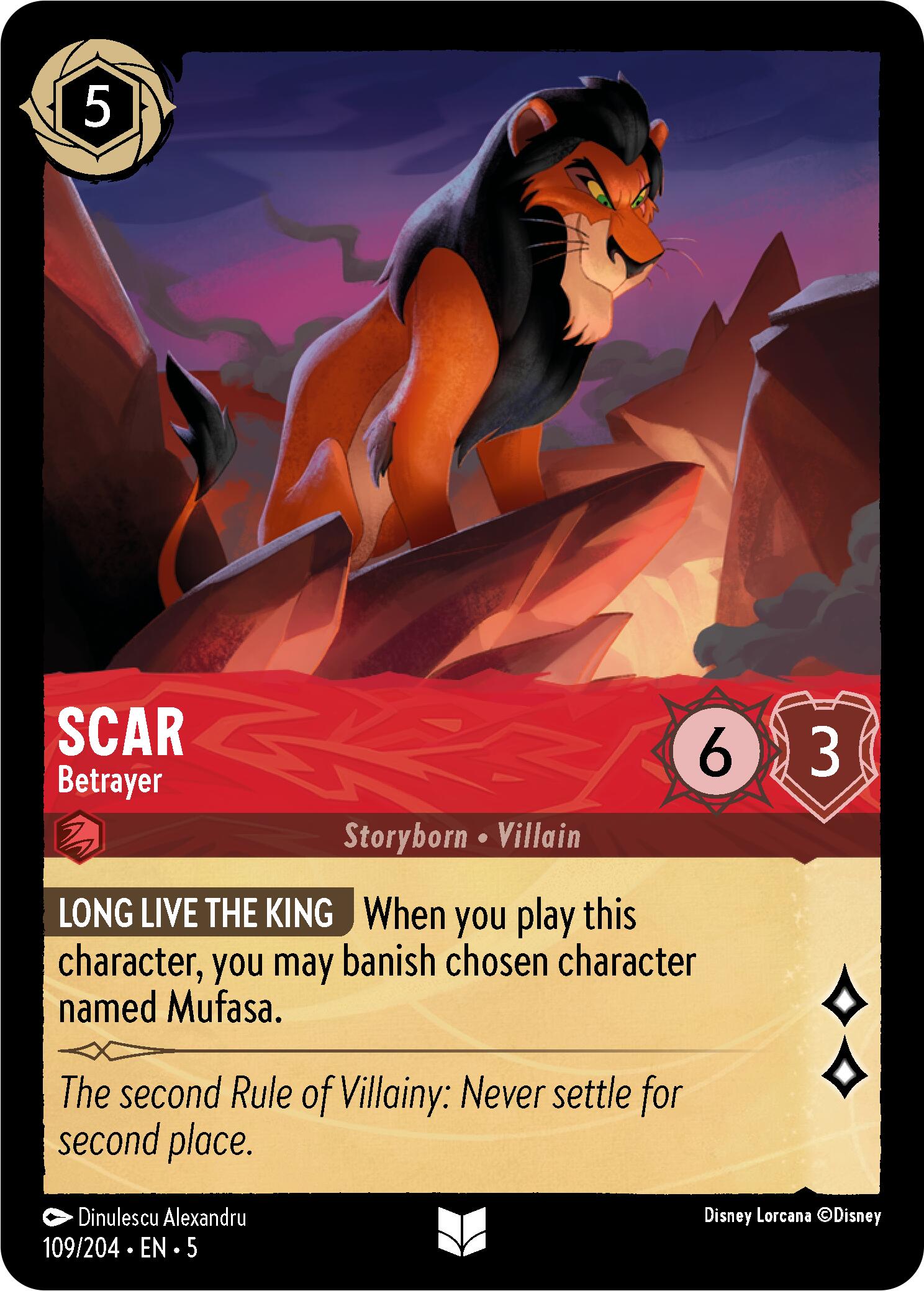 Scar - Betrayer (109/204) [Shimmering Skies] | L.A. Mood Comics and Games