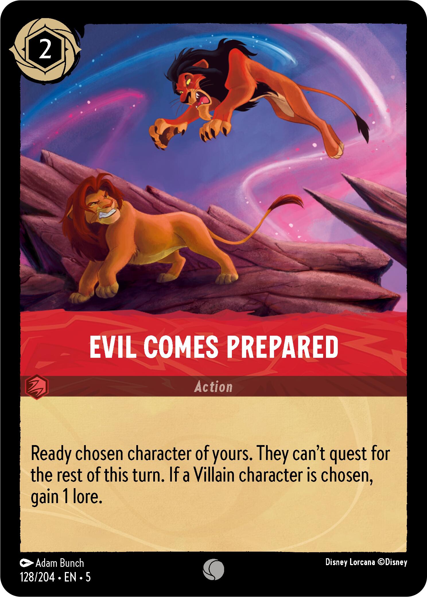 Evil Comes Prepared (128/204) [Shimmering Skies] | L.A. Mood Comics and Games