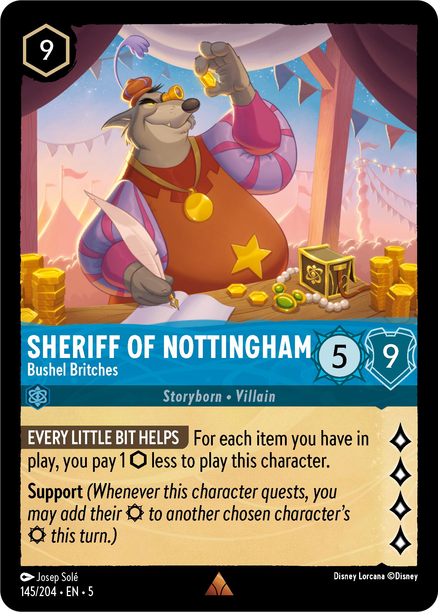 Sheriff of Nottingham - Bushel Britches (145/204) [Shimmering Skies] | L.A. Mood Comics and Games