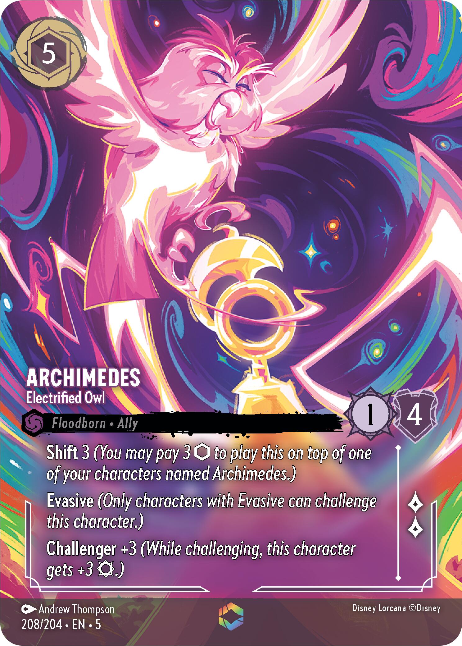 Archimedes - Electrified Owl (Enchanted) (208/204) [Shimmering Skies] | L.A. Mood Comics and Games