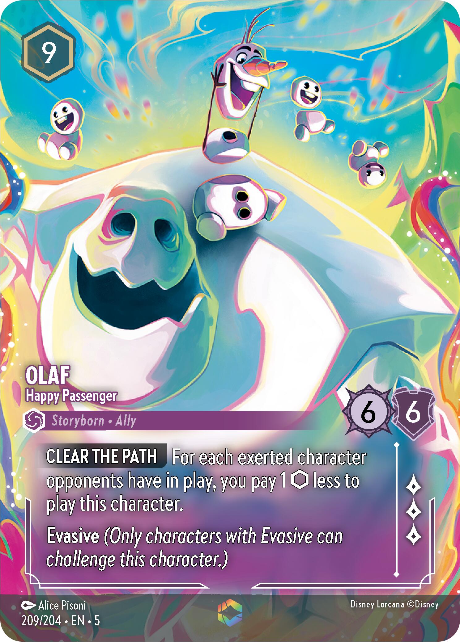Olaf - Happy Passenger (Enchanted) (209/204) [Shimmering Skies] | L.A. Mood Comics and Games