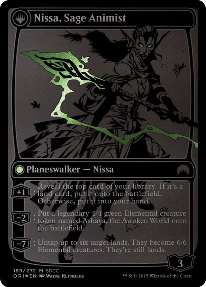 Nissa, Vastwood Seer // Nissa, Sage Animist [San Diego Comic-Con 2015] | L.A. Mood Comics and Games