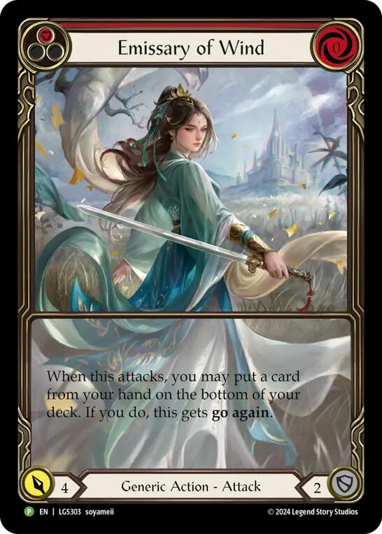 Emissary of Wind [LGS303] (Promo)  Rainbow Foil | L.A. Mood Comics and Games