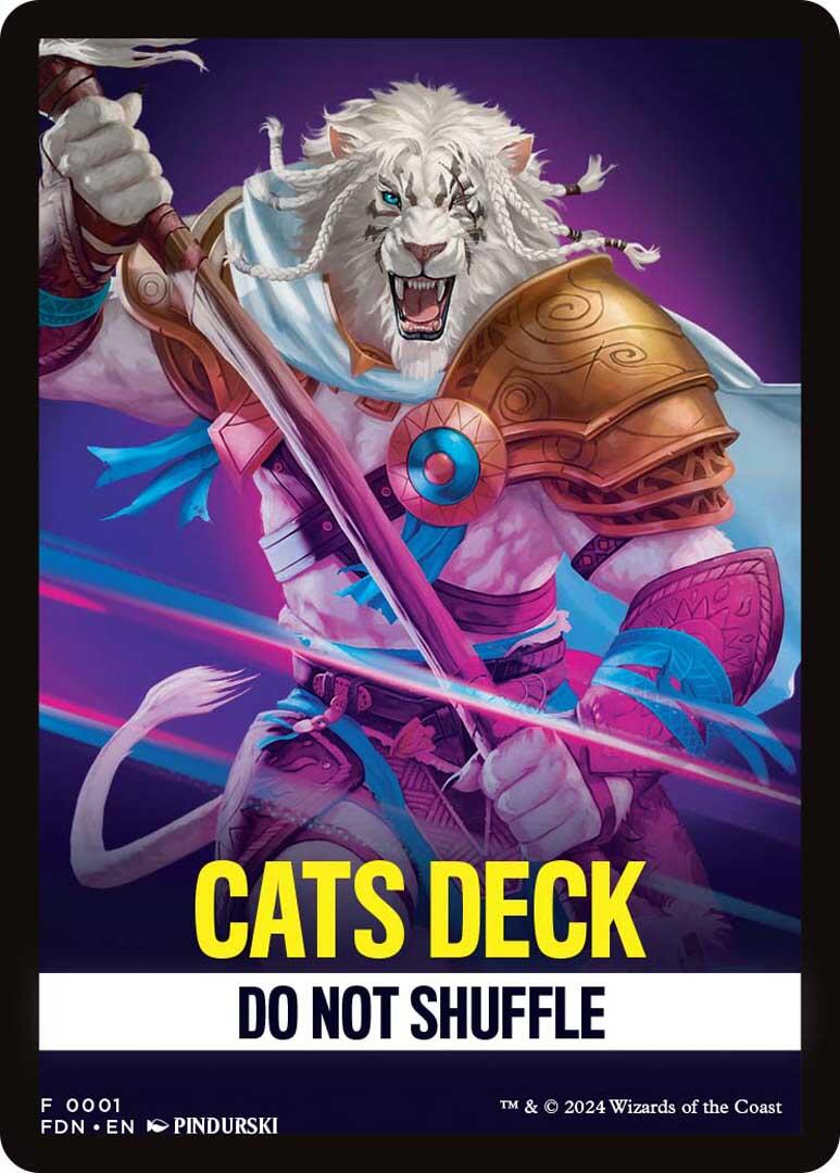 Cats Deck Theme Card [Foundations Tokens] | L.A. Mood Comics and Games