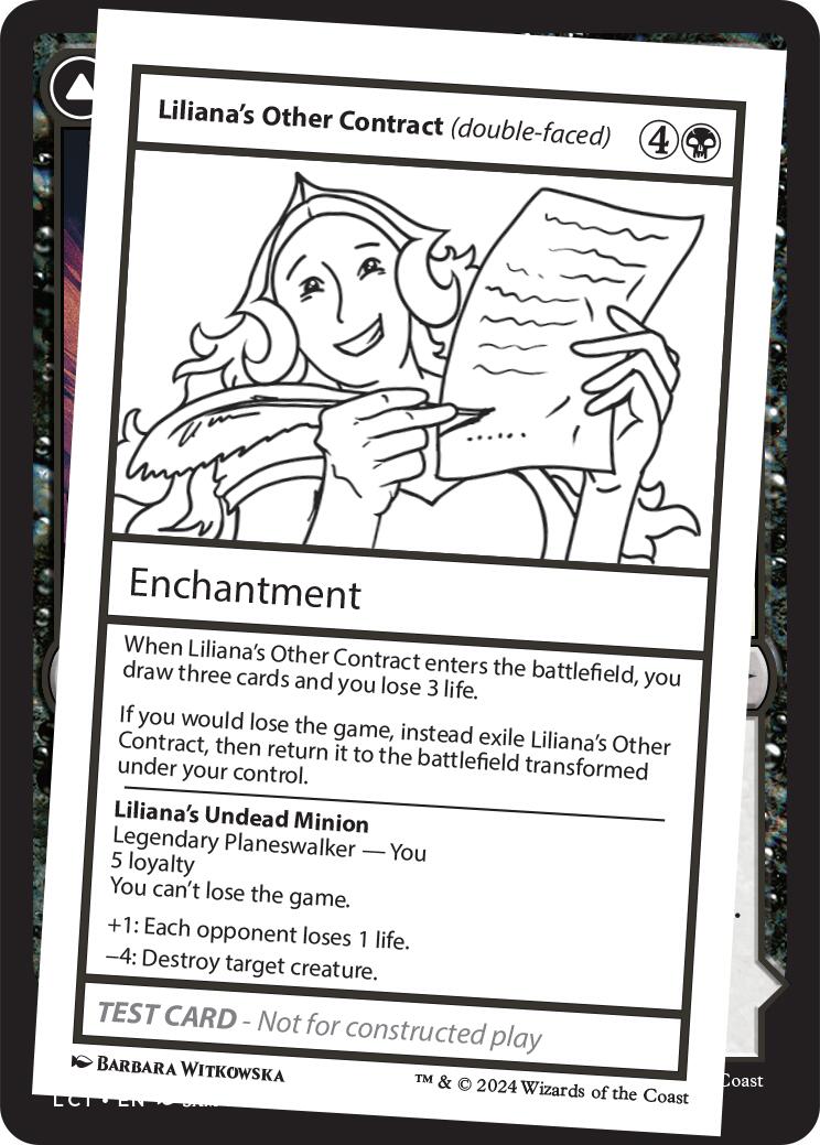 Liliana's Other Contract (double-faced) [Mystery Booster 2 Playtest Cards] | L.A. Mood Comics and Games