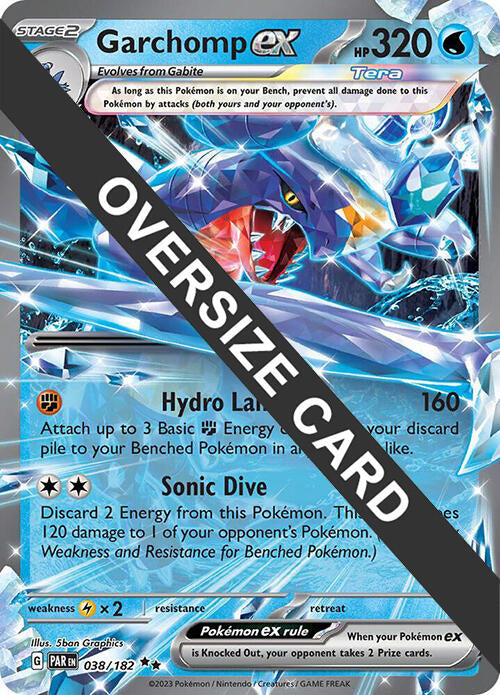 Garchomp ex (038) (Jumbo Card) [Scarlet & Violet: Paradox Rift] | L.A. Mood Comics and Games