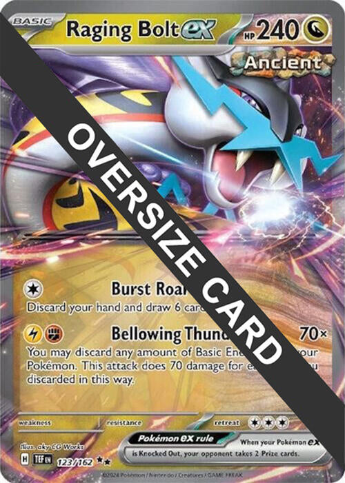 Raging Bolt ex (123) (Jumbo Card) [Scarlet & Violet: Temporal Forces] | L.A. Mood Comics and Games