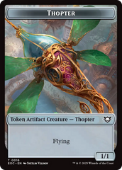Thopter // Gnome Double-Sided Token [Edge of Eternities Commander Tokens] | L.A. Mood Comics and Games