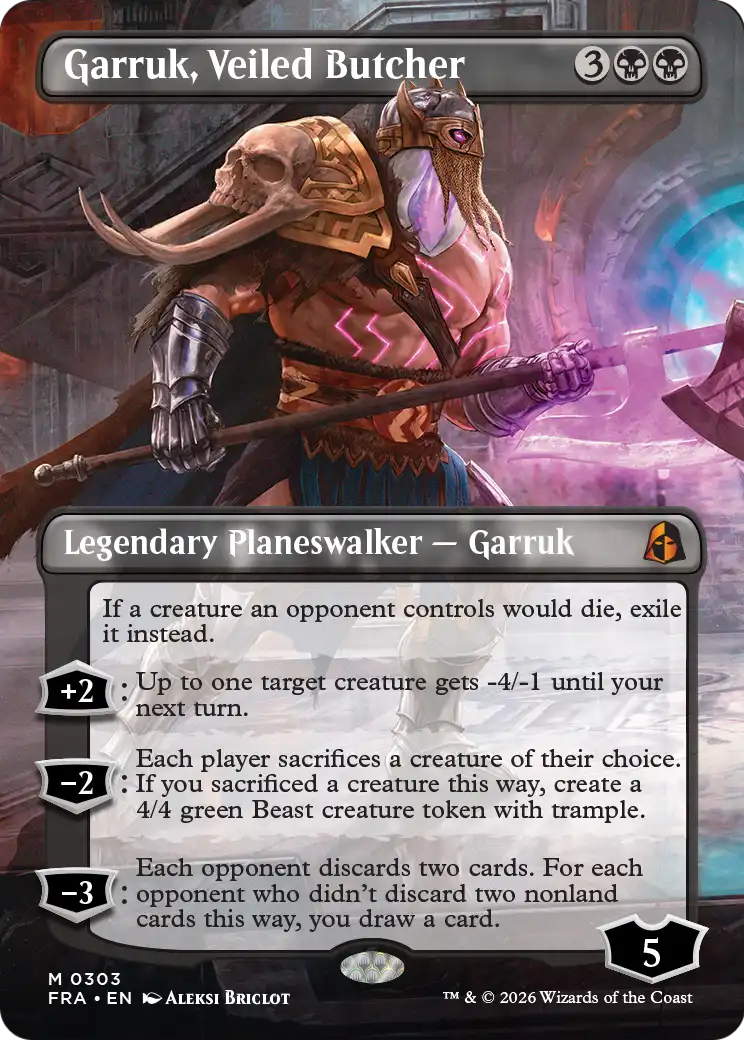 Garruk, Veiled Butcher (Borderless) [Reality Fracture] | L.A. Mood Comics and Games