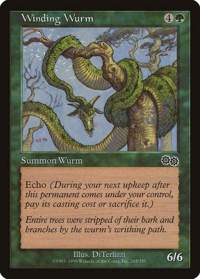Winding Wurm [Urza's Saga] | L.A. Mood Comics and Games