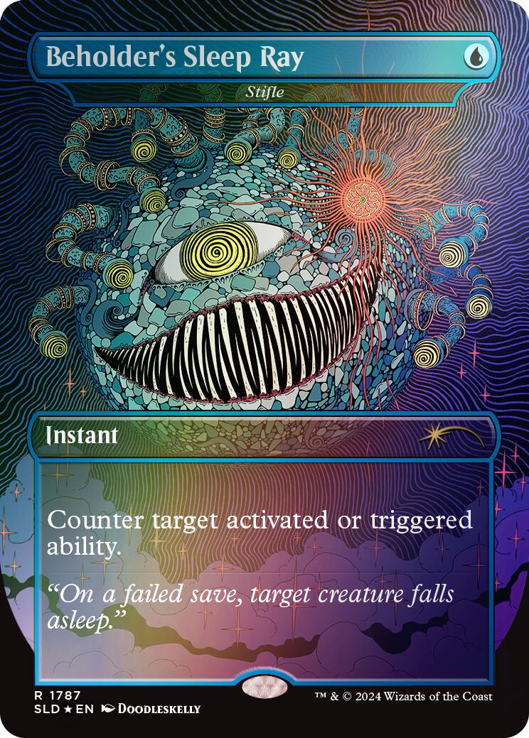Beholder's Sleep Ray - Stifle (Rainbow Foil) [Secret Lair Drop Series] | L.A. Mood Comics and Games