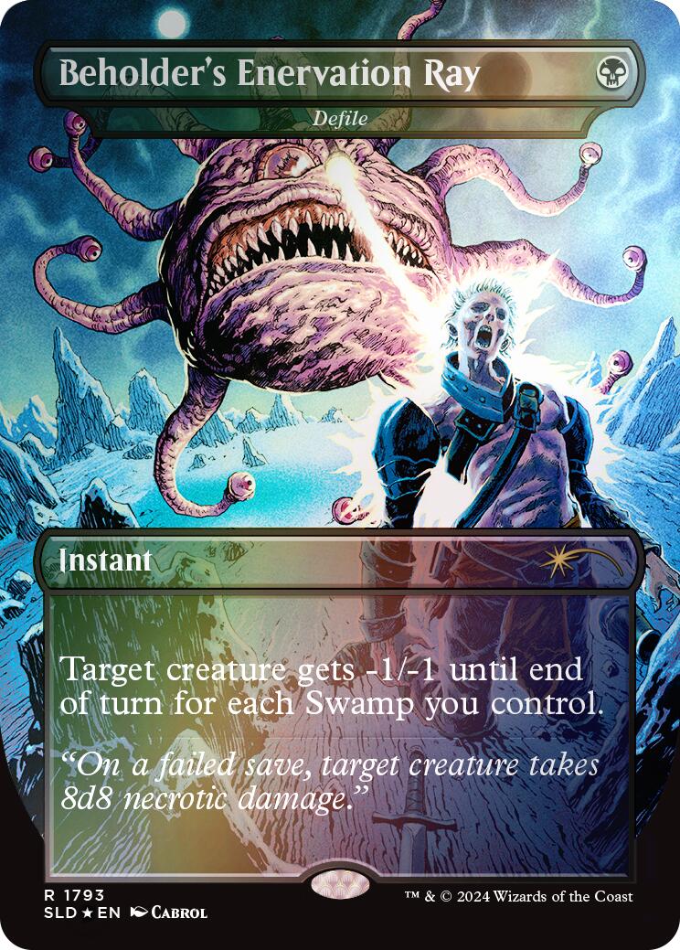 Beholder's Enervation Ray - Defile (Rainbow Foil) [Secret Lair Drop Series] | L.A. Mood Comics and Games