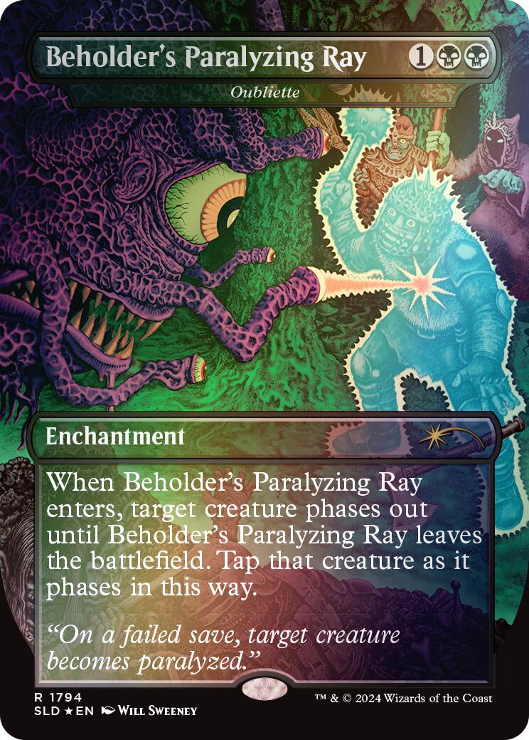 Beholder's Paralyzing Ray - Oubliette (Rainbow Foil) [Secret Lair Drop Series] | L.A. Mood Comics and Games