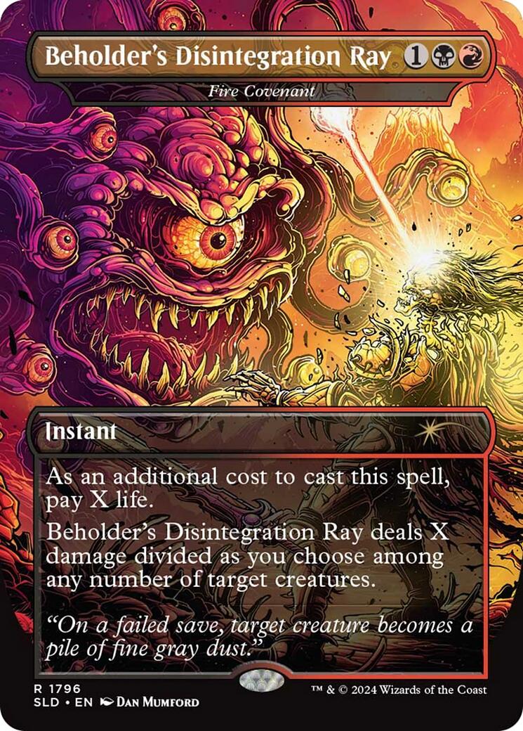 Beholder's Disintegration Ray - Fire Covenant [Secret Lair Drop Series] | L.A. Mood Comics and Games