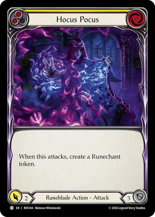Hocus Pocus (Yellow) [ROS144] (Rosetta)  Rainbow Foil | L.A. Mood Comics and Games
