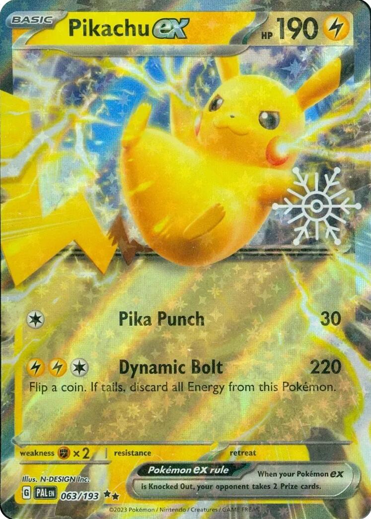 Pikachu ex (063/193) (Holiday Calendar) [Miscellaneous Cards] | L.A. Mood Comics and Games