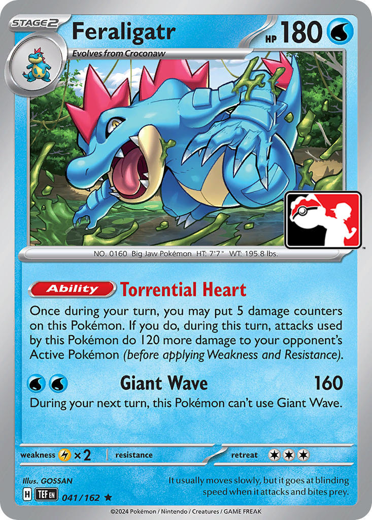 Feraligatr (041/162) [Prize Pack Series Five] | L.A. Mood Comics and Games