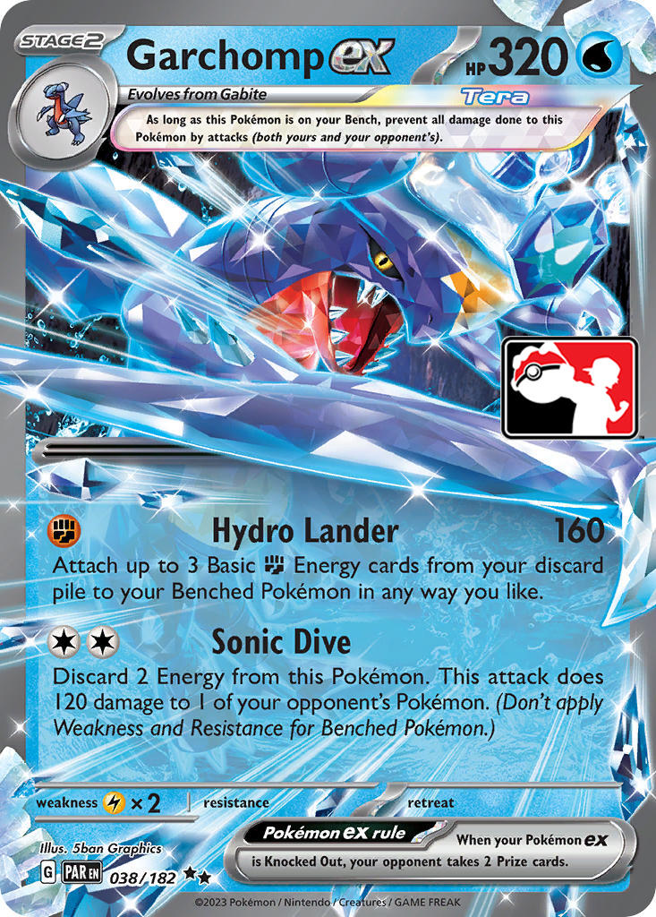 Garchomp ex (038/182) [Prize Pack Series Five] | L.A. Mood Comics and Games