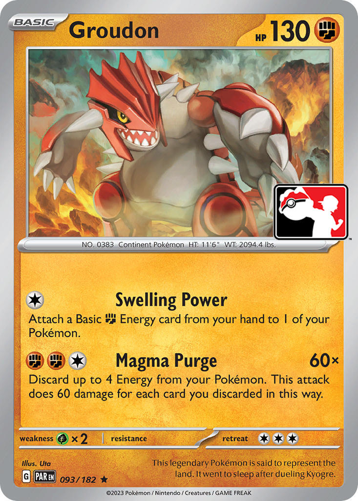 Groudon (093/182) [Prize Pack Series Five] | L.A. Mood Comics and Games