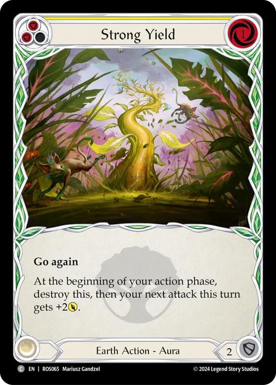 Strong Yield (Yellow) [ROS065] (Rosetta)  Rainbow Foil | L.A. Mood Comics and Games