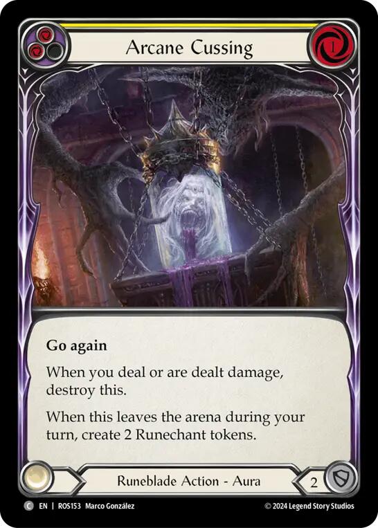 Arcane Cussing (Yellow) [ROS153] (Rosetta)  Rainbow Foil | L.A. Mood Comics and Games