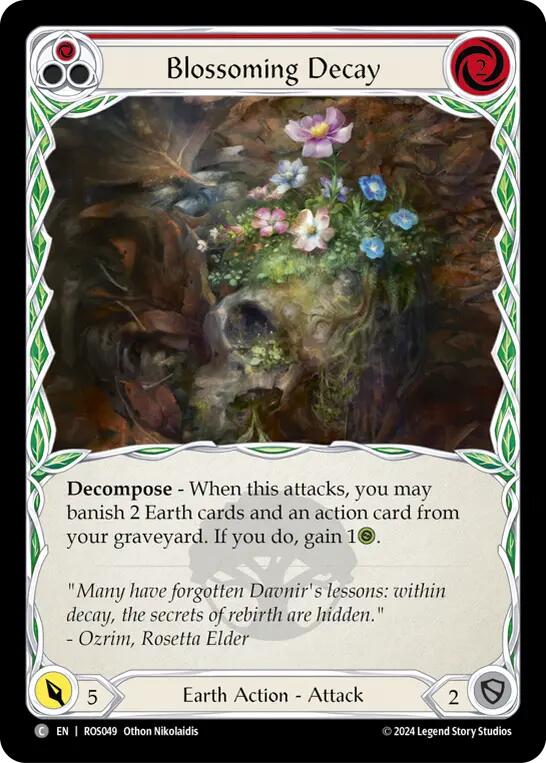 Blossoming Decay (Red) [ROS049] (Rosetta)  Rainbow Foil | L.A. Mood Comics and Games