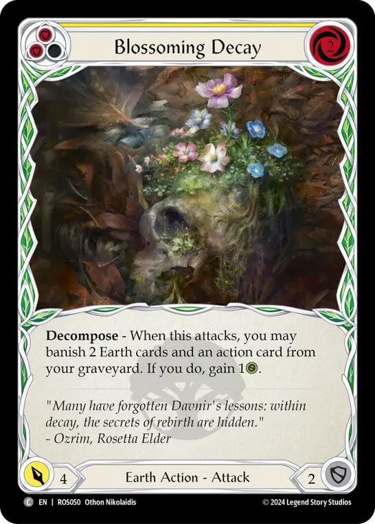 Blossoming Decay (Yellow) [ROS050] (Rosetta)  Rainbow Foil | L.A. Mood Comics and Games
