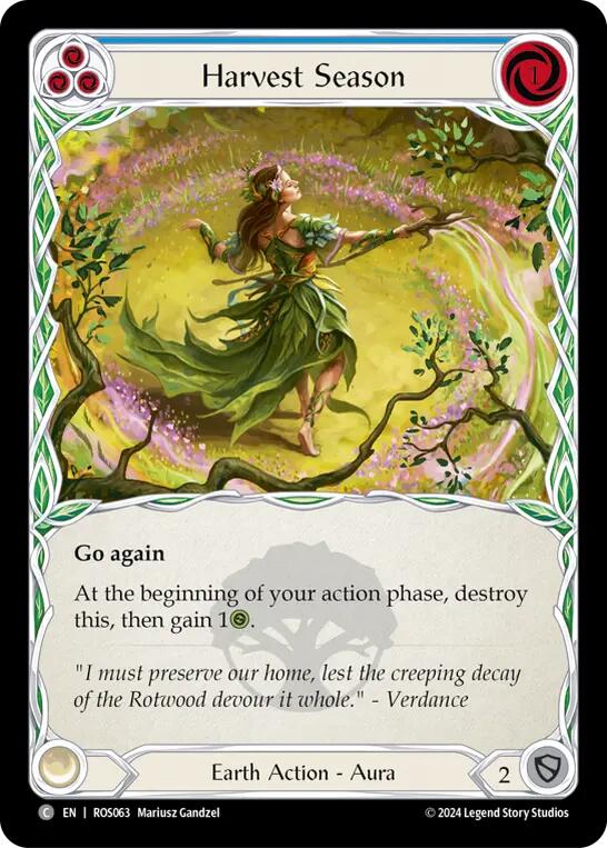 Harvest Season (Blue) [ROS063] (Rosetta)  Rainbow Foil | L.A. Mood Comics and Games