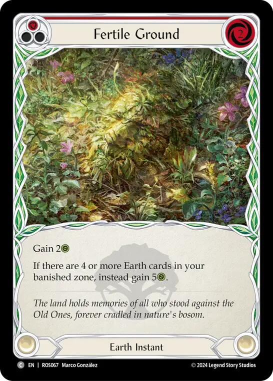 Fertile Ground (Red) [ROS067] (Rosetta)  Rainbow Foil | L.A. Mood Comics and Games