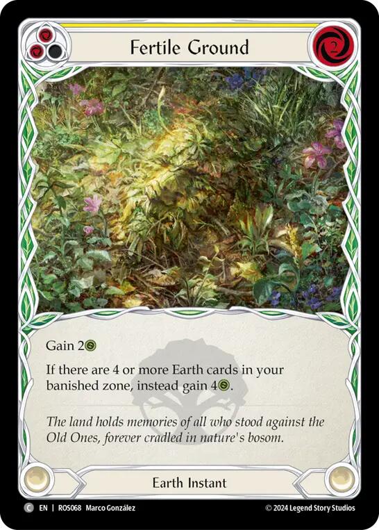 Fertile Ground (Yellow) [ROS068] (Rosetta)  Rainbow Foil | L.A. Mood Comics and Games